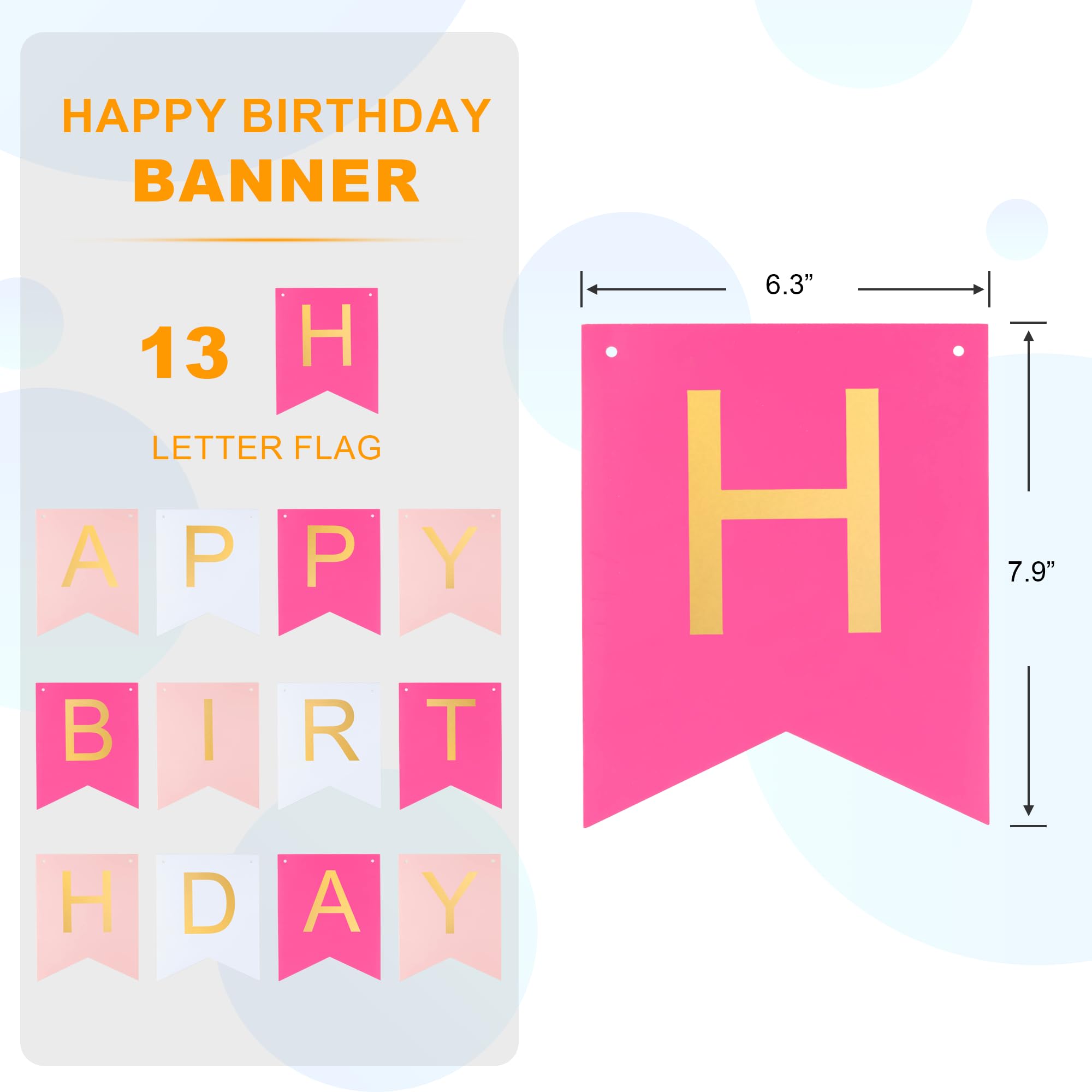 Hirbisnis banner with gold letters adds festive shimmer for memorable celebrations