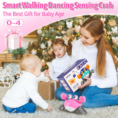 Hirger Crawling Crab Toy tummy time to walking practice for toddlers.