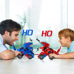 Hirger transforming dino car makes a great gift idea for kids