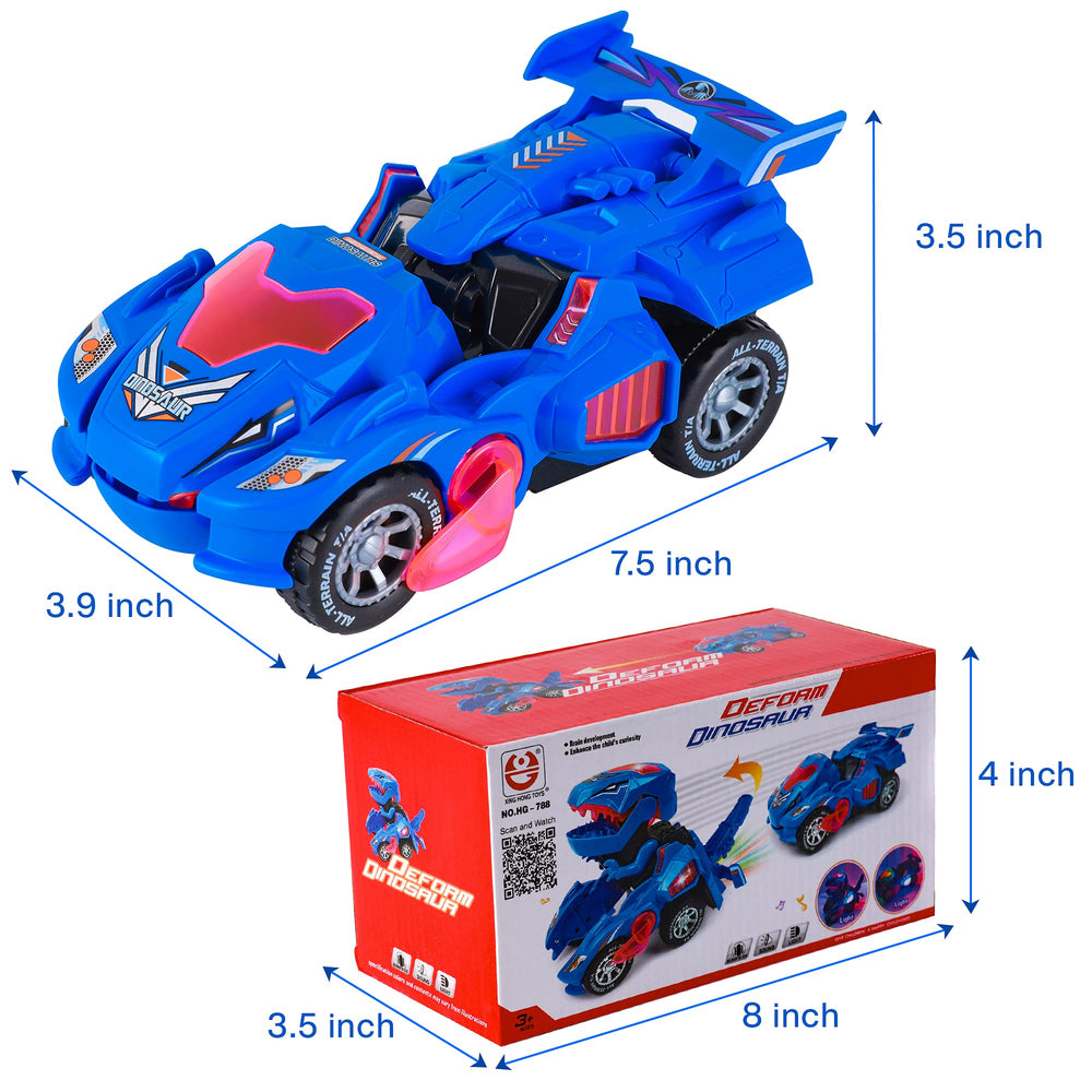 Hirger transforming dino car uses safe materials for worry-free play