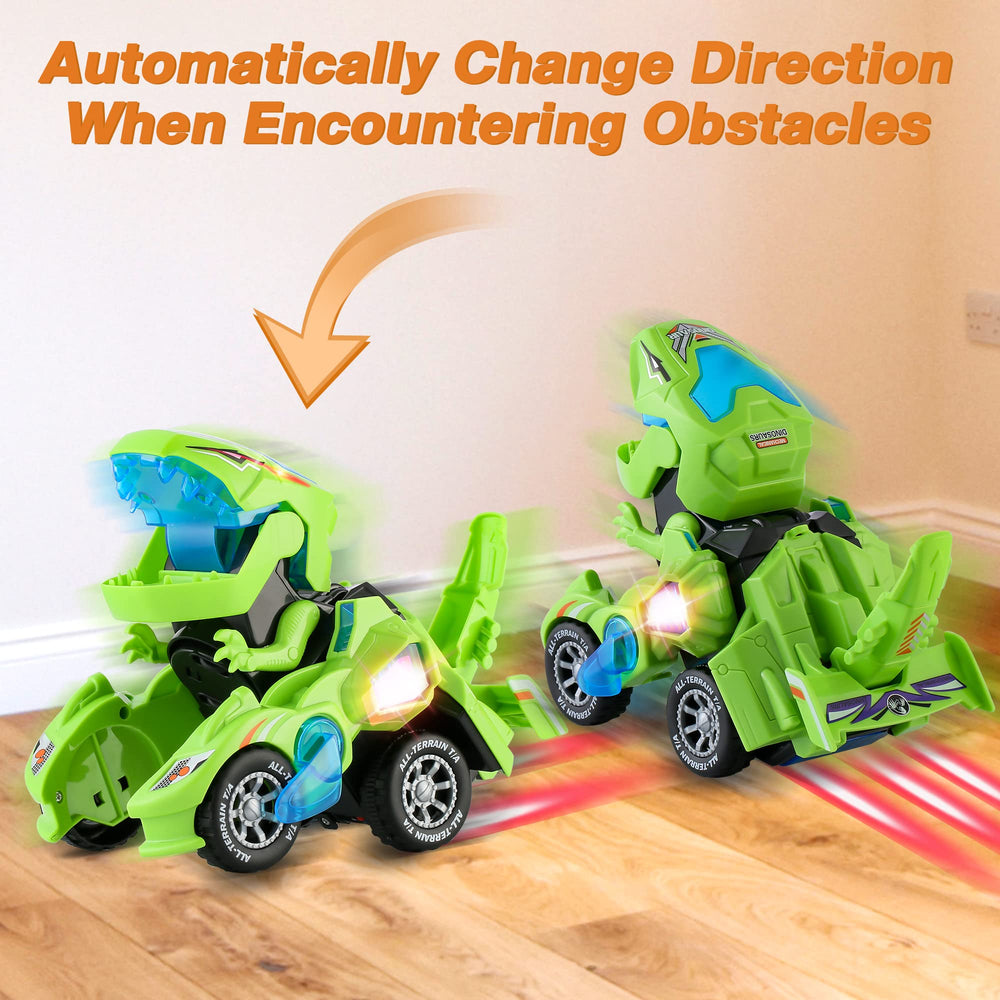 Hirger Transforming Dinosaur Car in dinosaur mode inspires playful Jurassic adventures