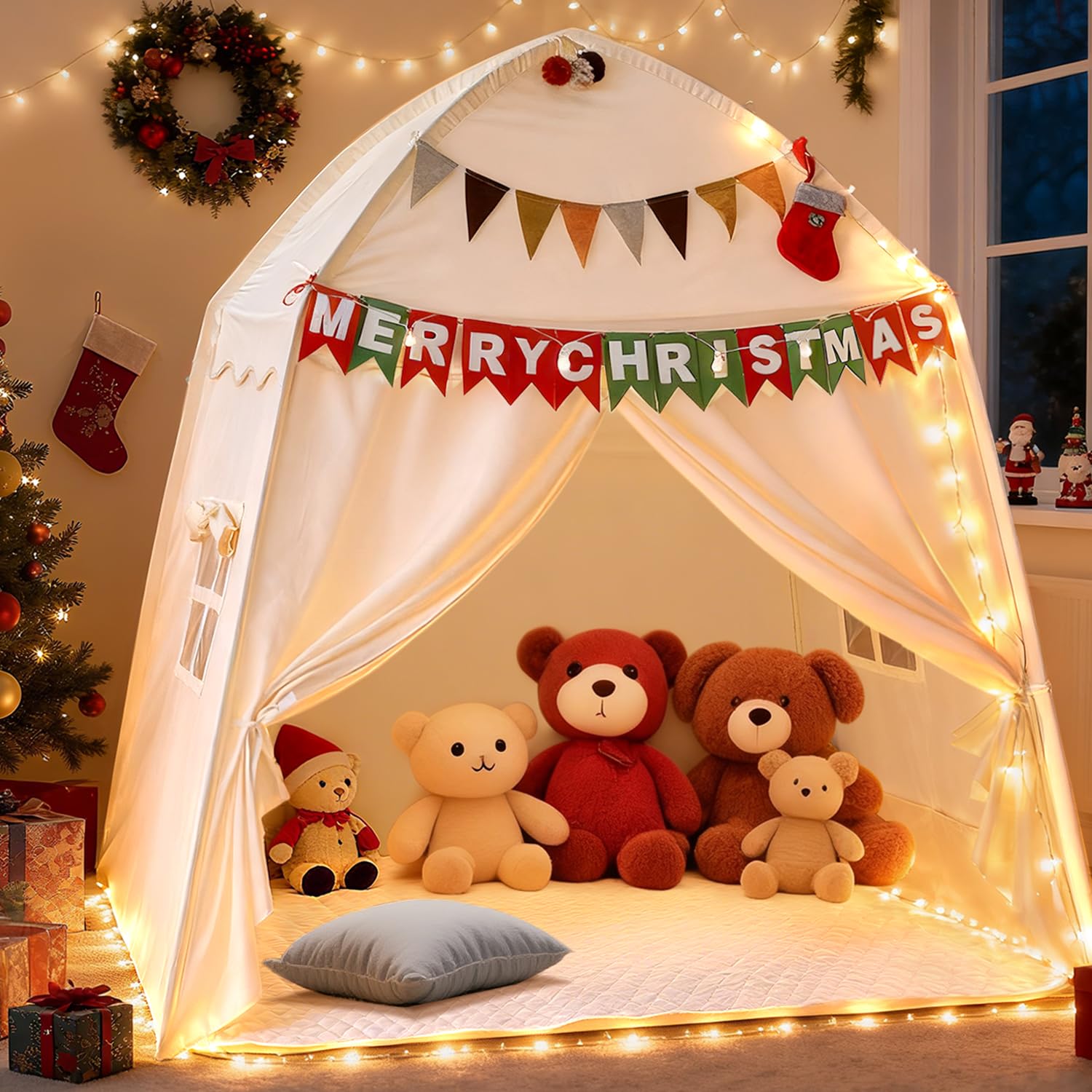 Hiromeco breathable mesh window design allows easy supervision during playtime.