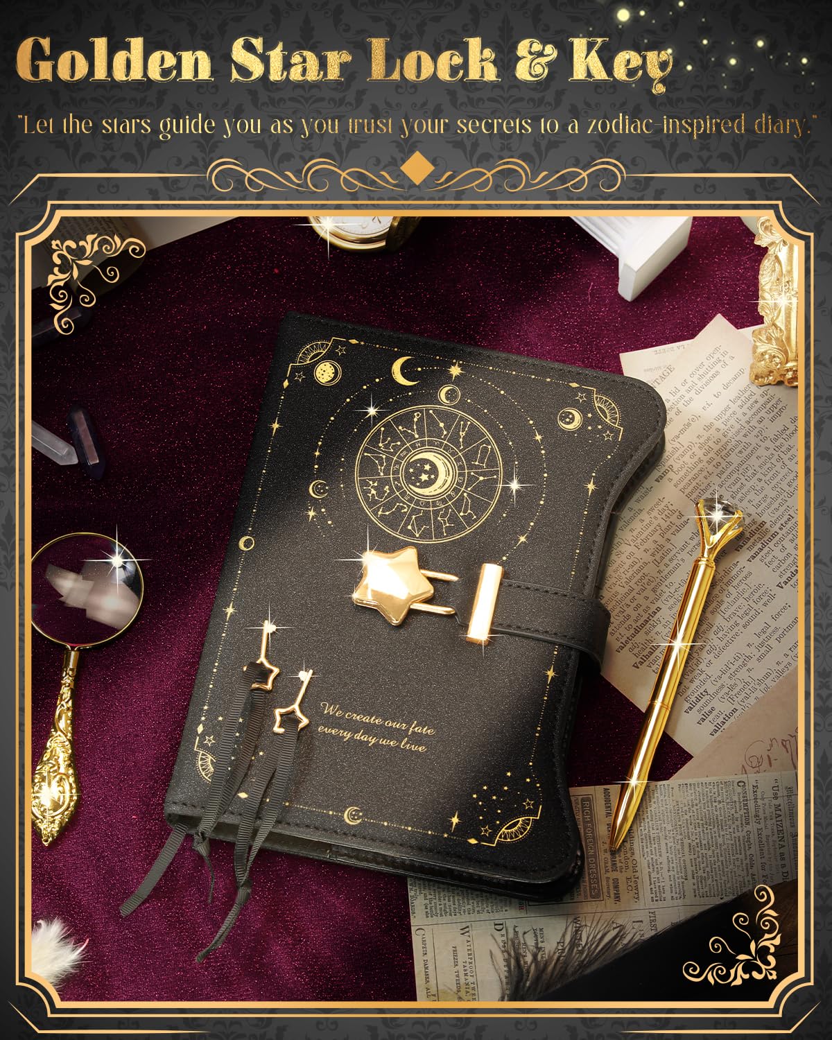 Hi!SCI diary 360 kraft pages support a year of notes.