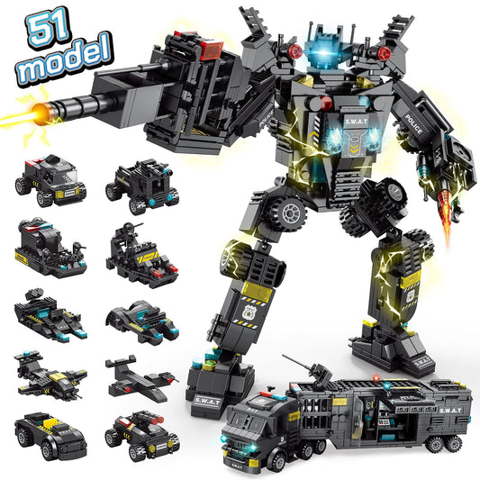 Histoye 51-in-1 robot building kit enables creative STEM play.