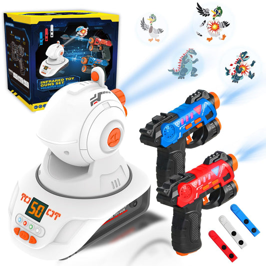 HISTOYE mini laser tag guns with projector display for immersive family playtime.