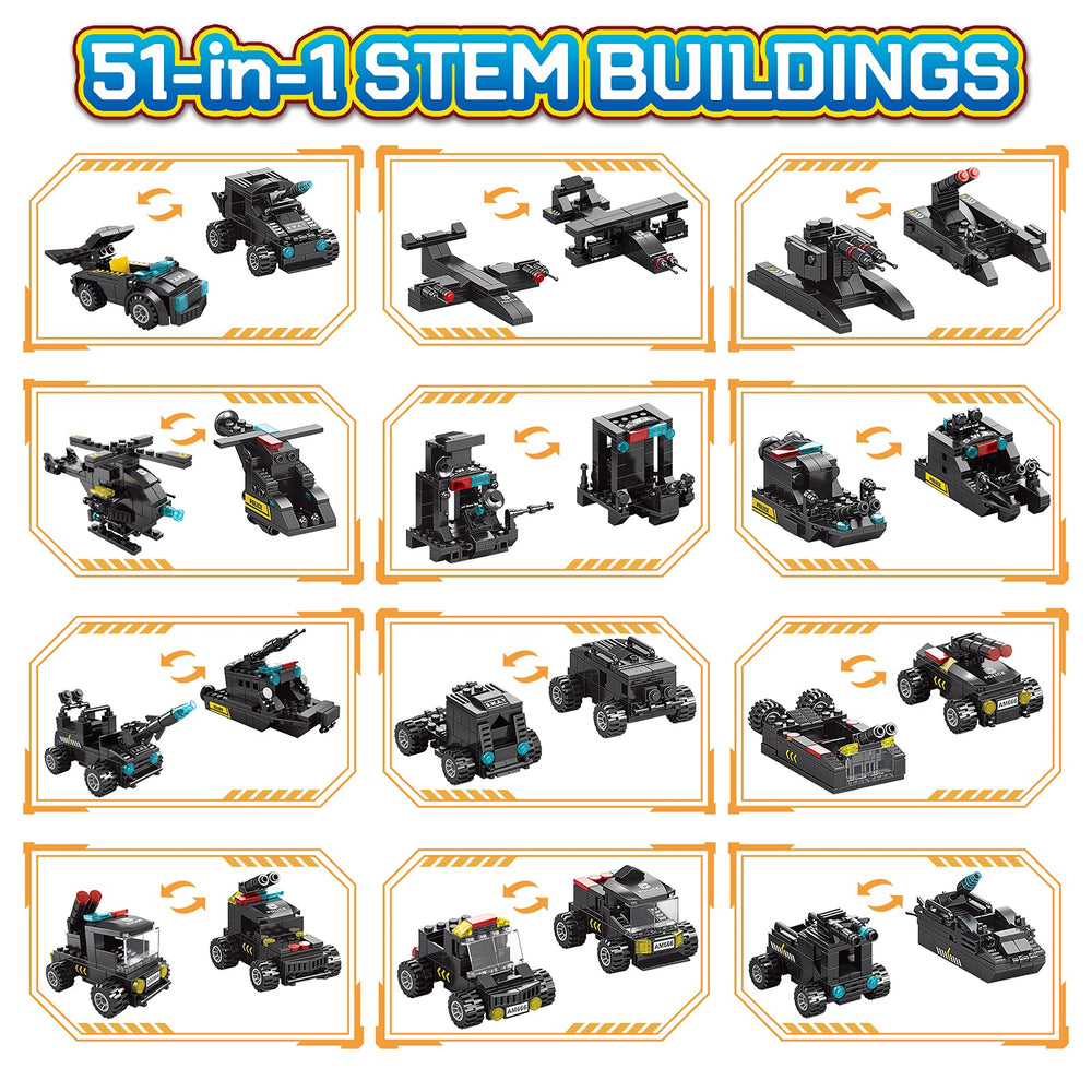 Histoye model variety showcases 51 robot designs to build and explore.