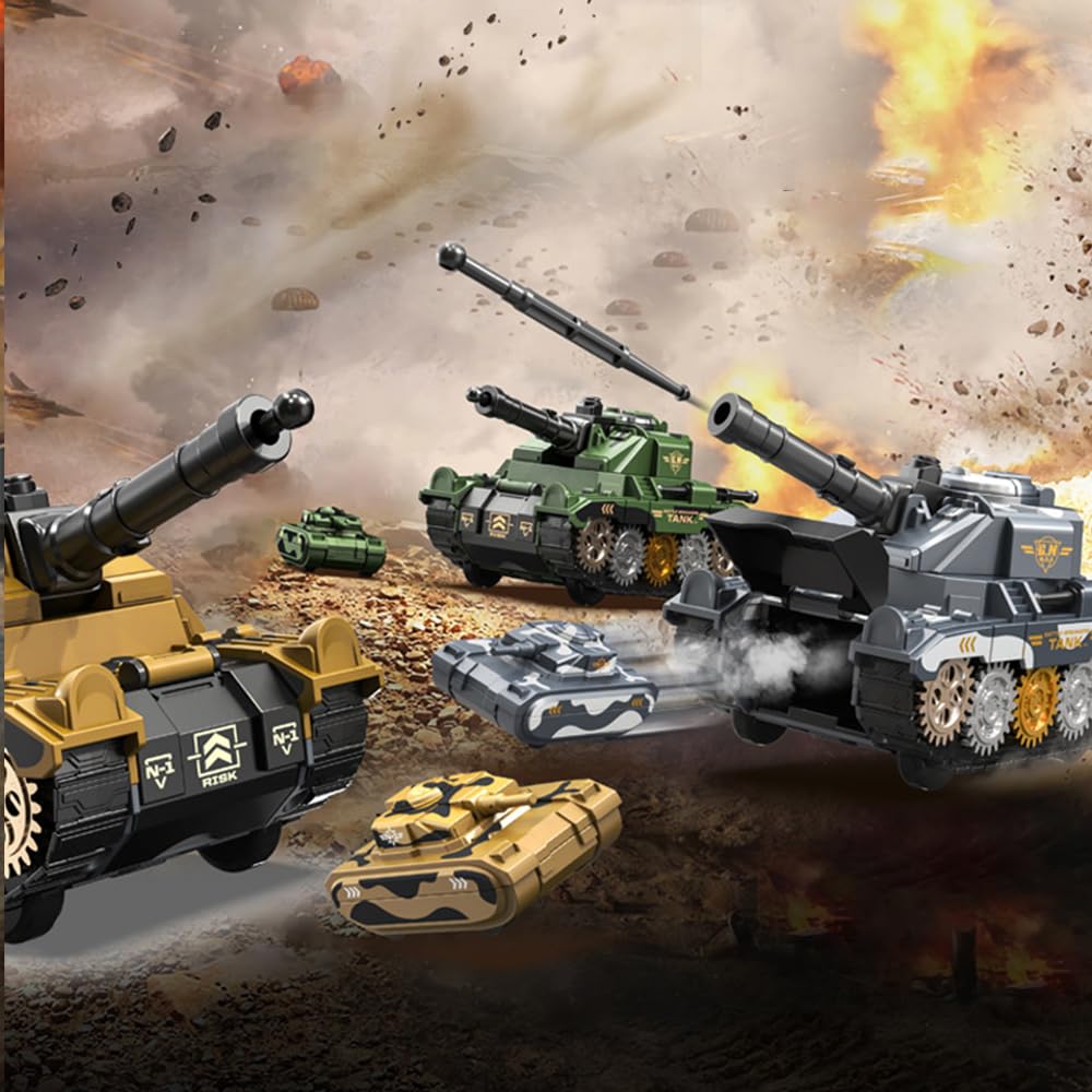 Hitatol 360-degree rotating turret for precise aiming during pretend battles.