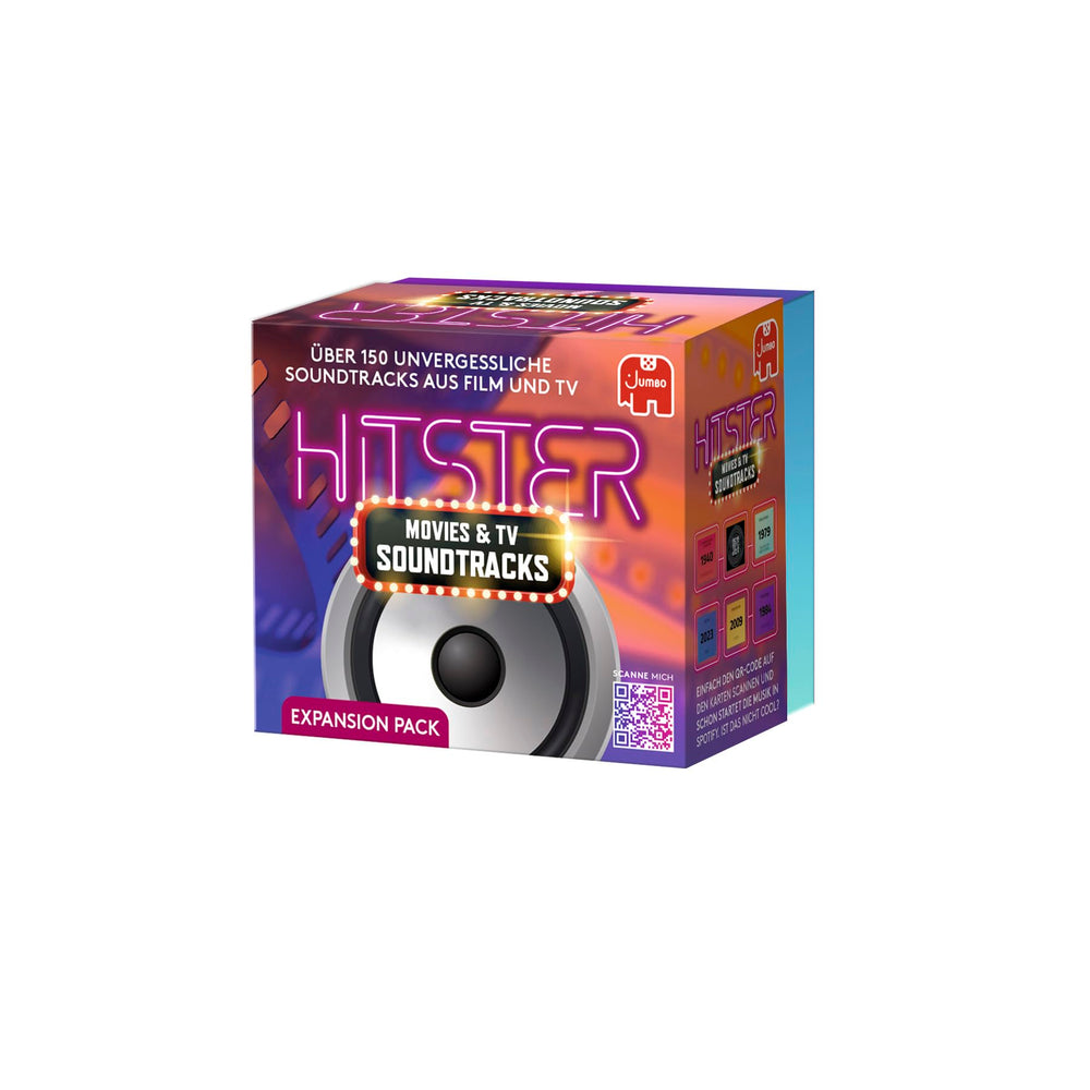 Hitster compact travel edition box showcases portability for trips and gatherings.