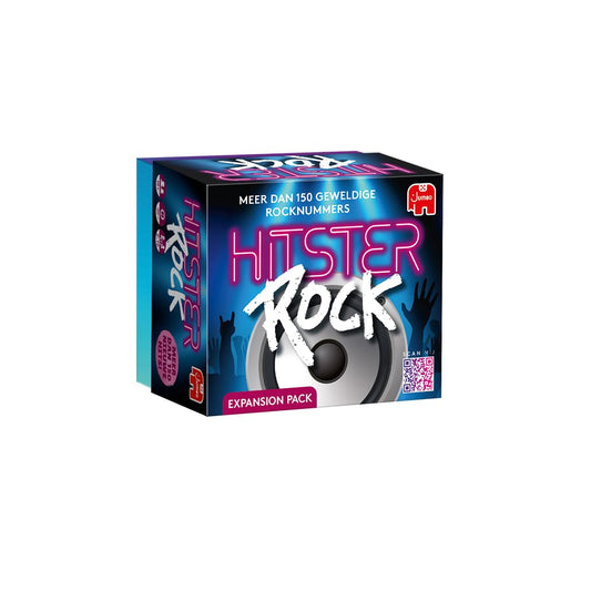Hitster Rock Extension set with rock cards for a party-ready timeline game.