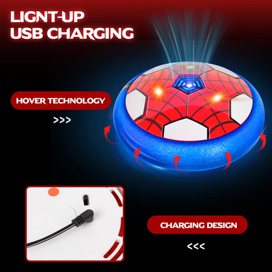 HitToys Spider Hover Soccer Ball LED lights for night-time play