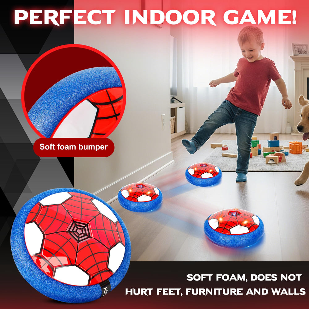 HitToys Spider Hover Soccer Ball soft bumper protects feet and furniture