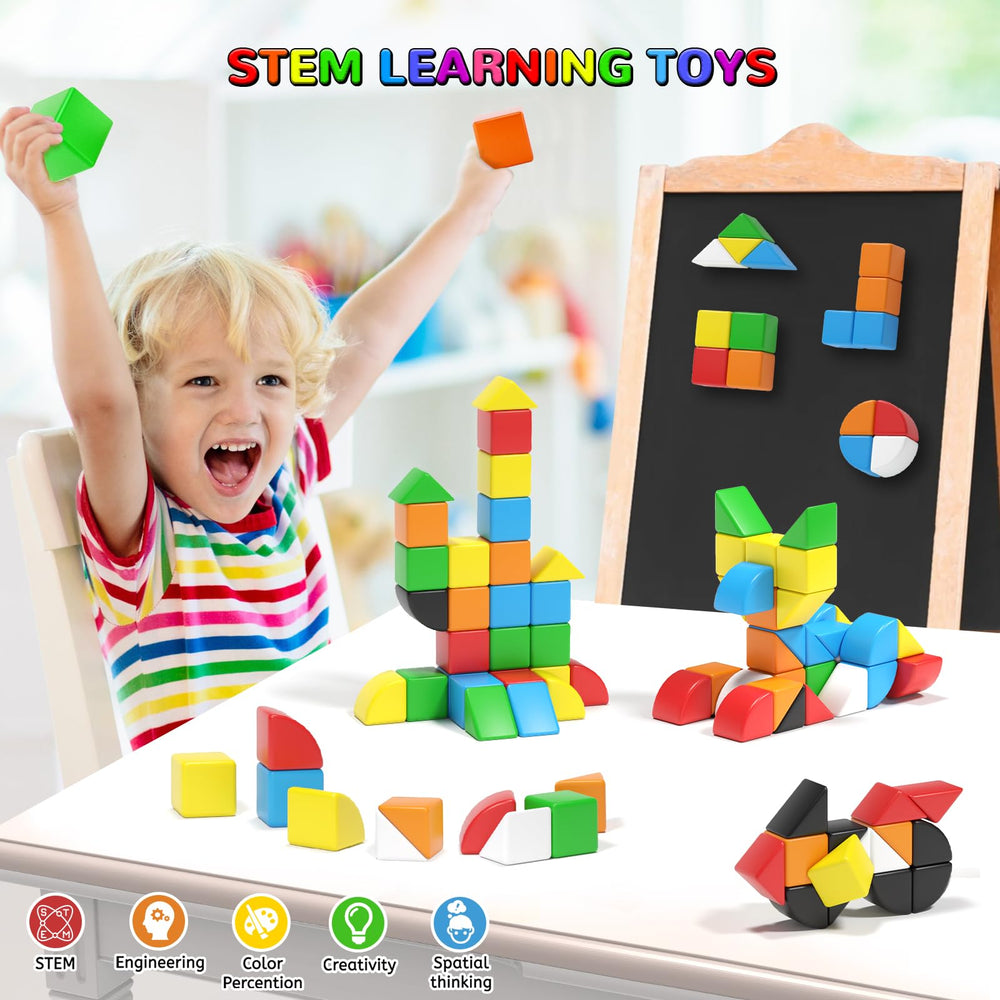 Hiwawind 84-piece blocks offer ASMR like clicks for tactile sensory exploration