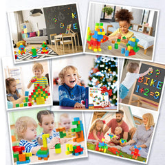 Hiwawind magnetic blocks paired with boards extend magnetic play beyond the set.