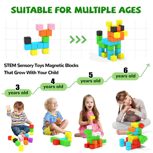 Hiwawind colorfulext tower-building highlights tactile blocks and creative play.