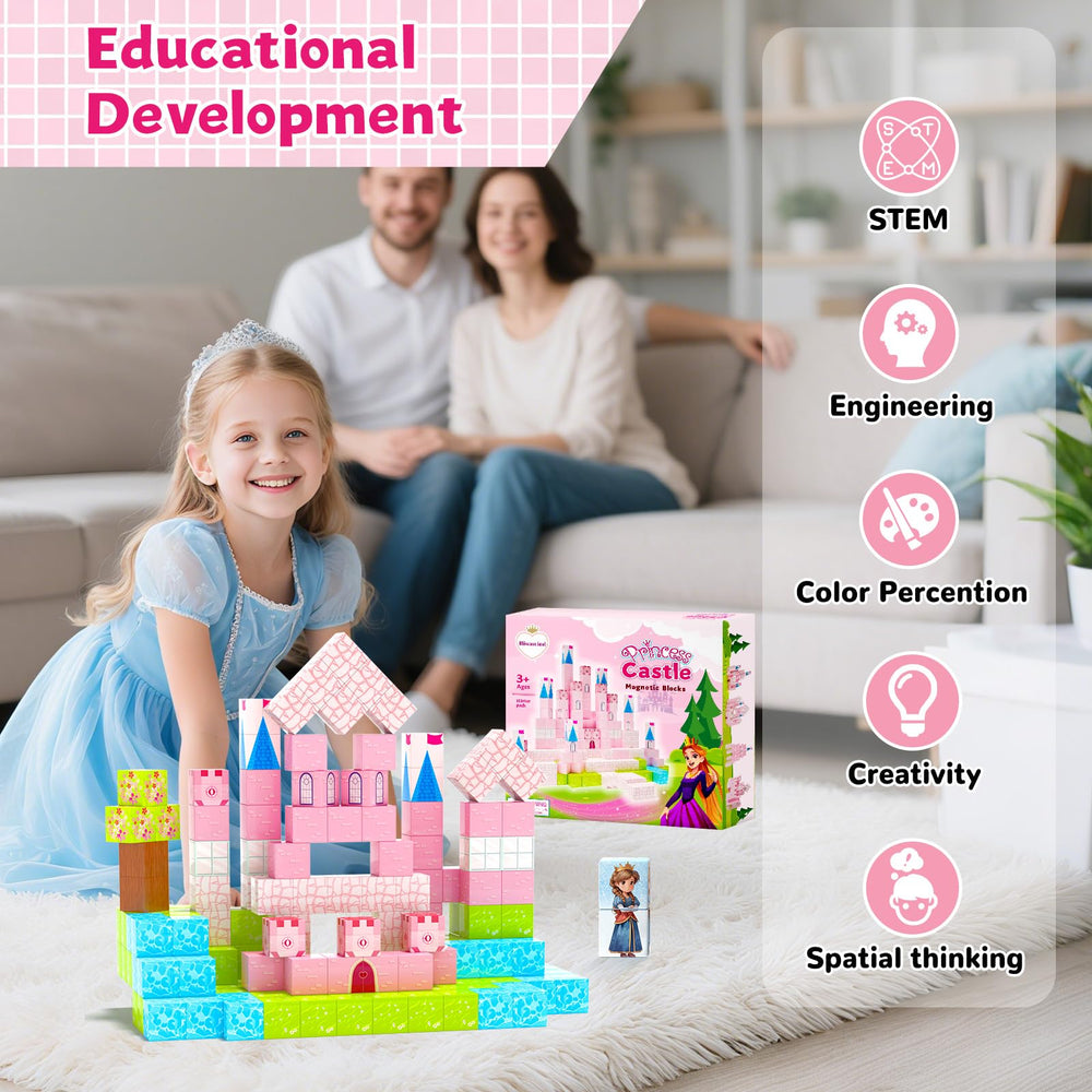 Hiwawind magnetic blocks compatible with other magnet sets for expanded play