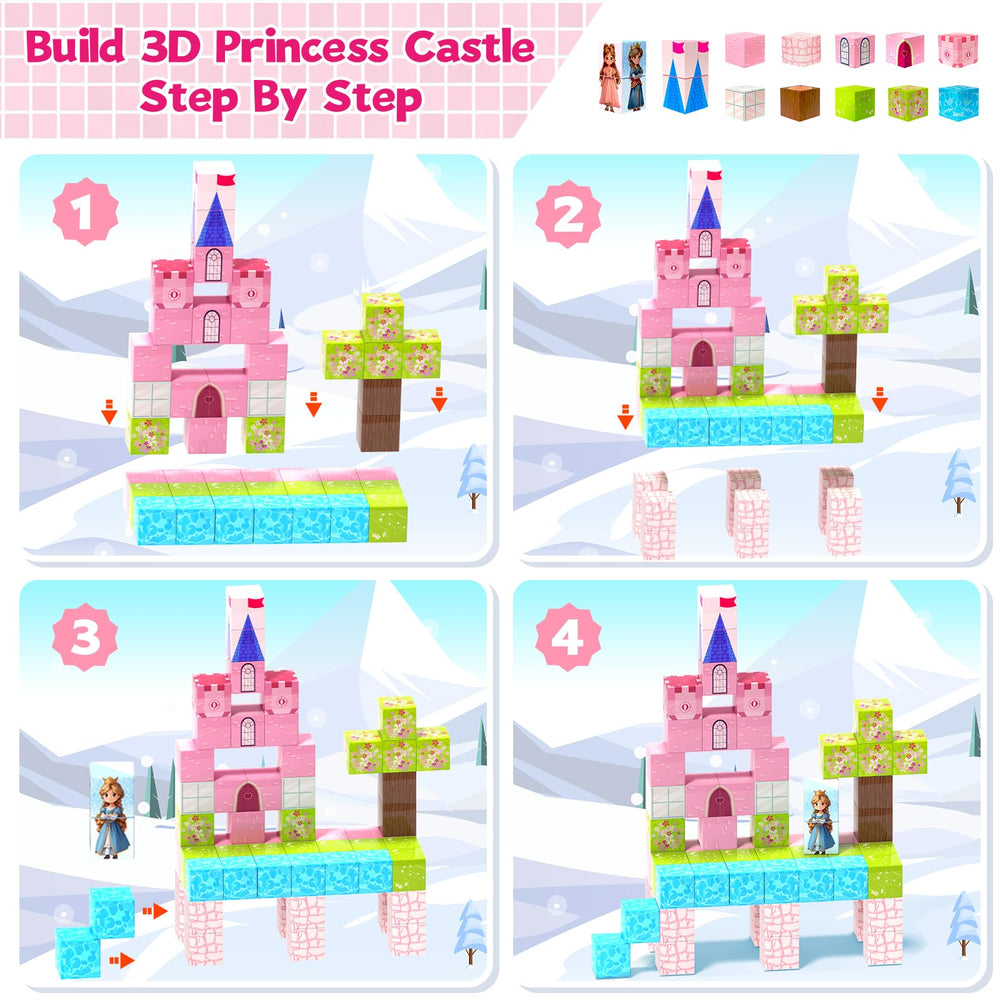 Hiwawind eight-magnet design providing strong holds for larger castle builds