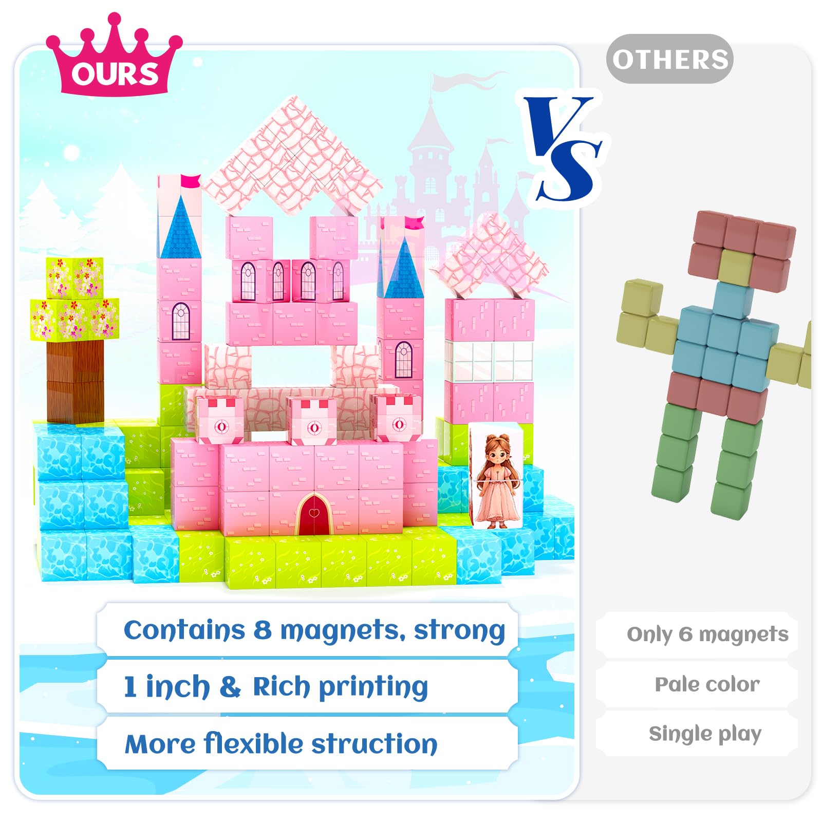 Hiwawind safe ABS plastic blocks with smooth edges encourage safe exploration.