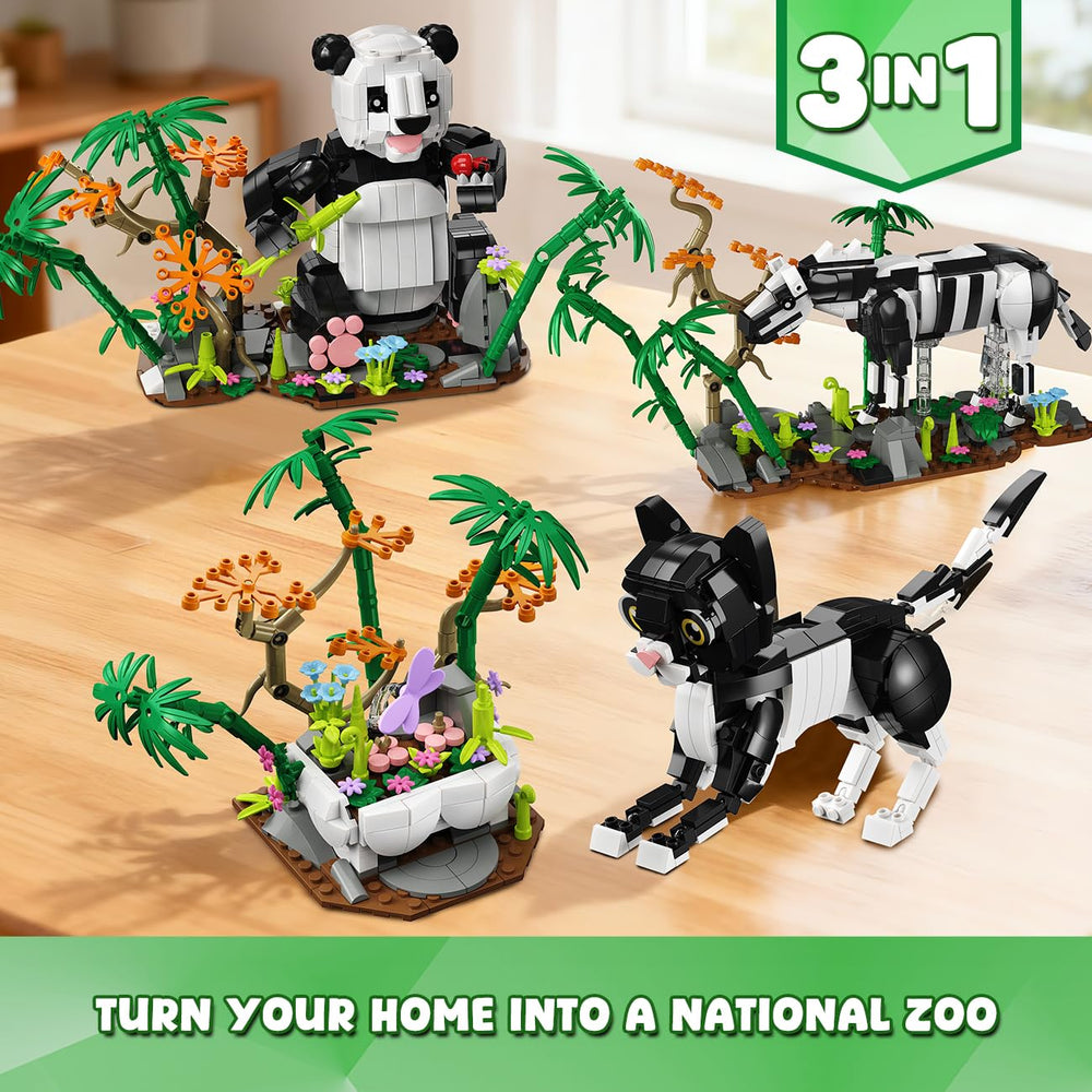 HiWEEGO zebra grazing texture adds visual interest and play variety.