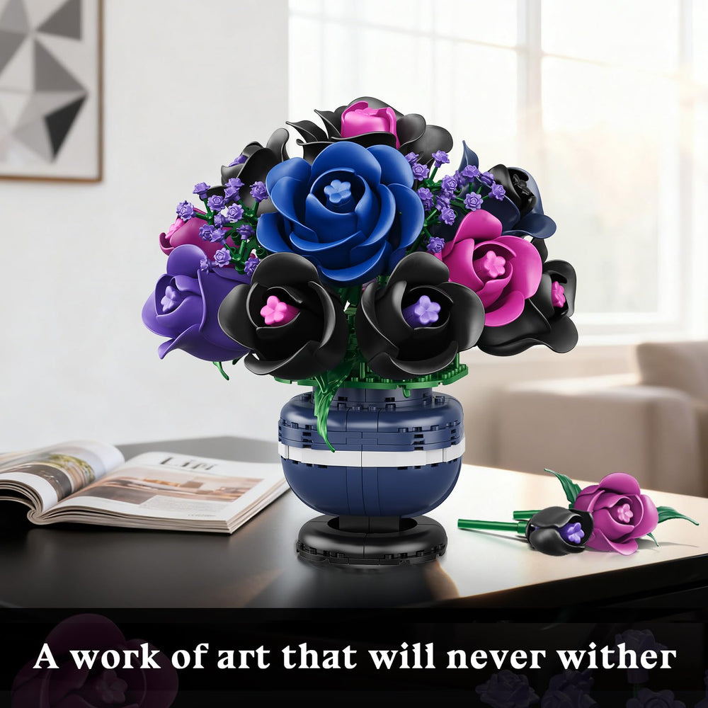 HiWEEGO botanical collection showing 11 blooming roses for elegant decor