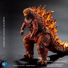 Hiya Toys Burning Godzilla Exquisite Basic PX figure, side view for shelf integration.
