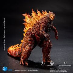 Hiya Toys Burning Godzilla Exquisite Basic PX figure, articulated tail enables action poses.