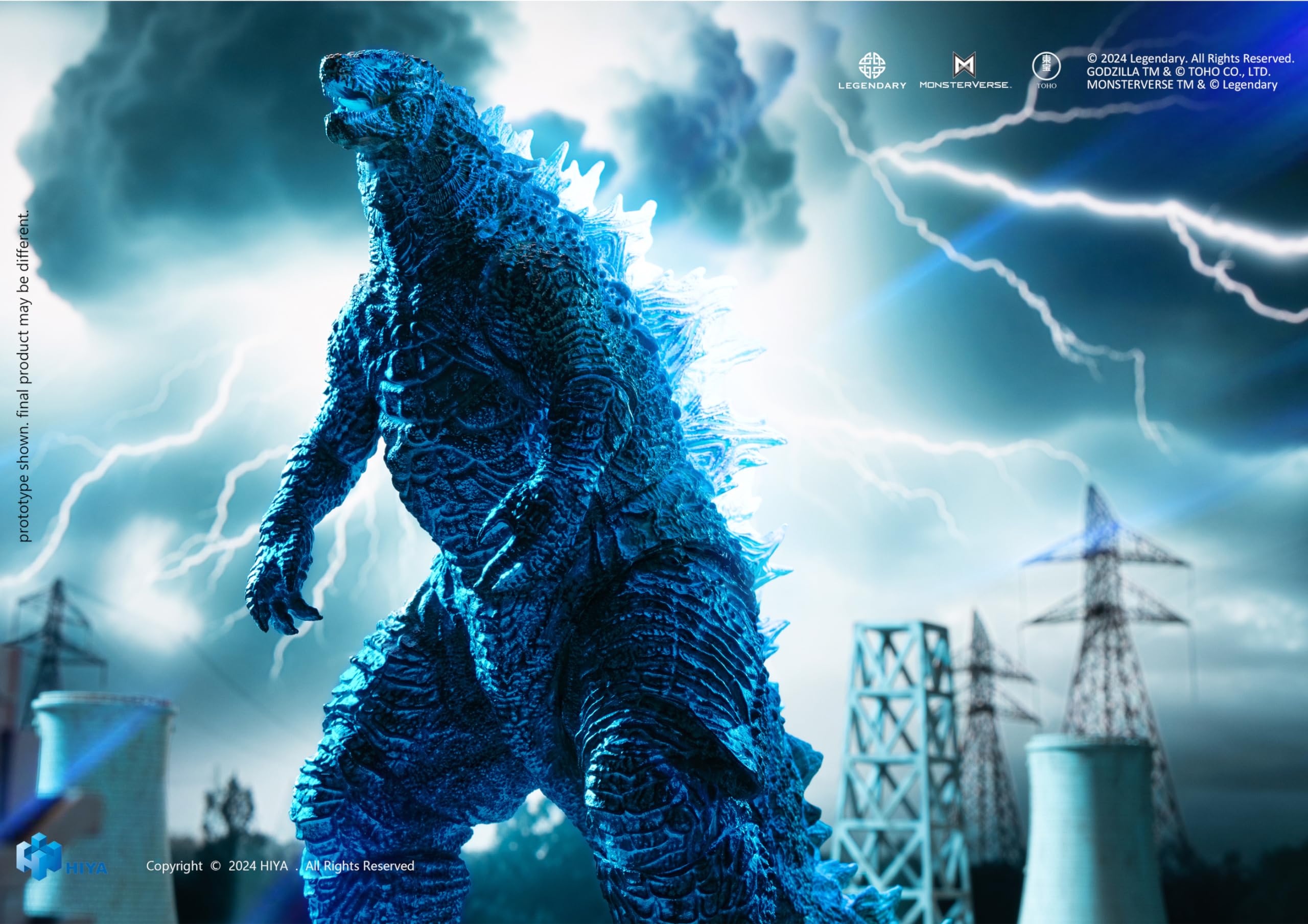 Hiya Toys Energized Godzilla CG-based design mirrors movie data