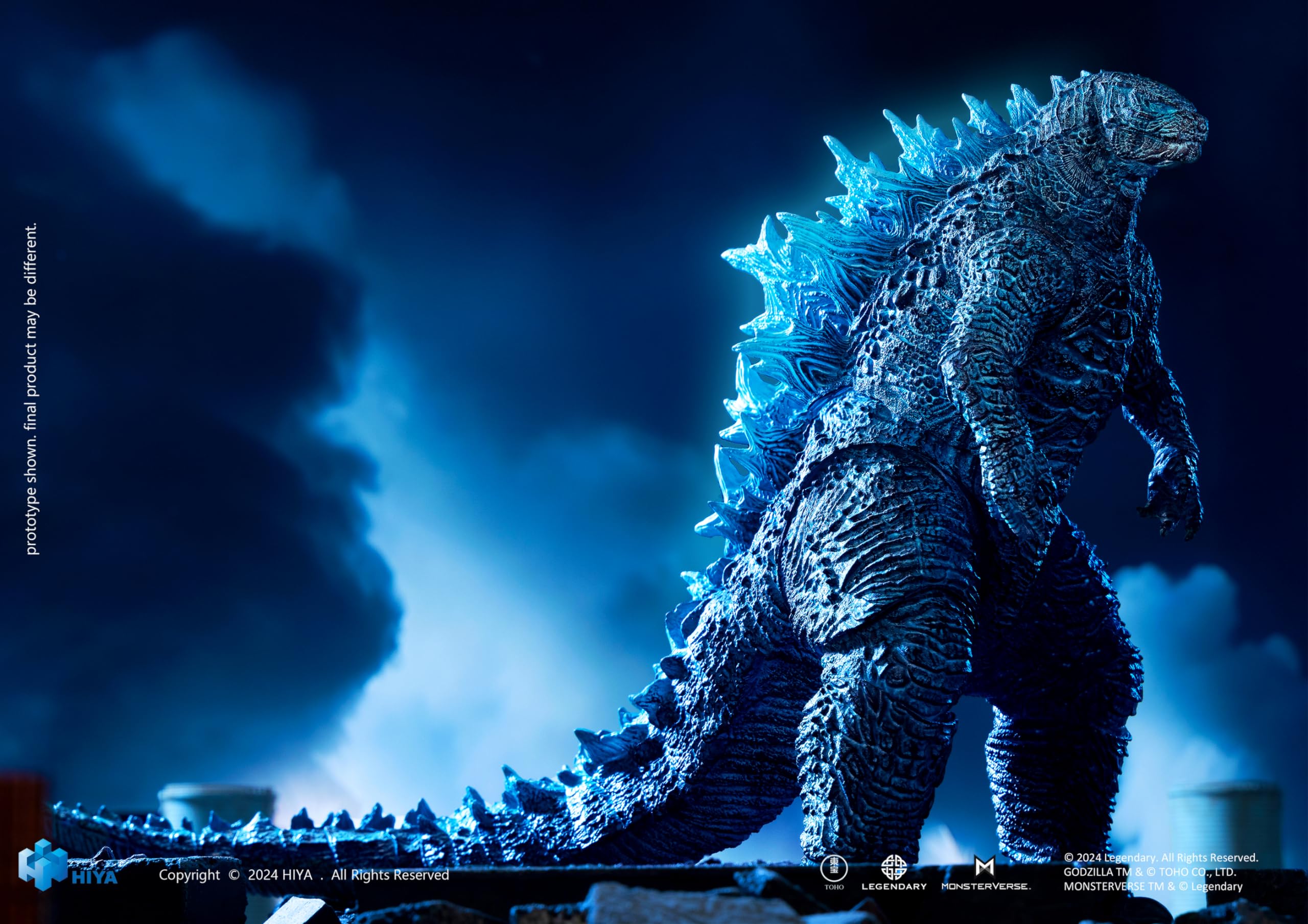 Hiya Toys Energized Godzilla previews-exclusive badge marks collectible status