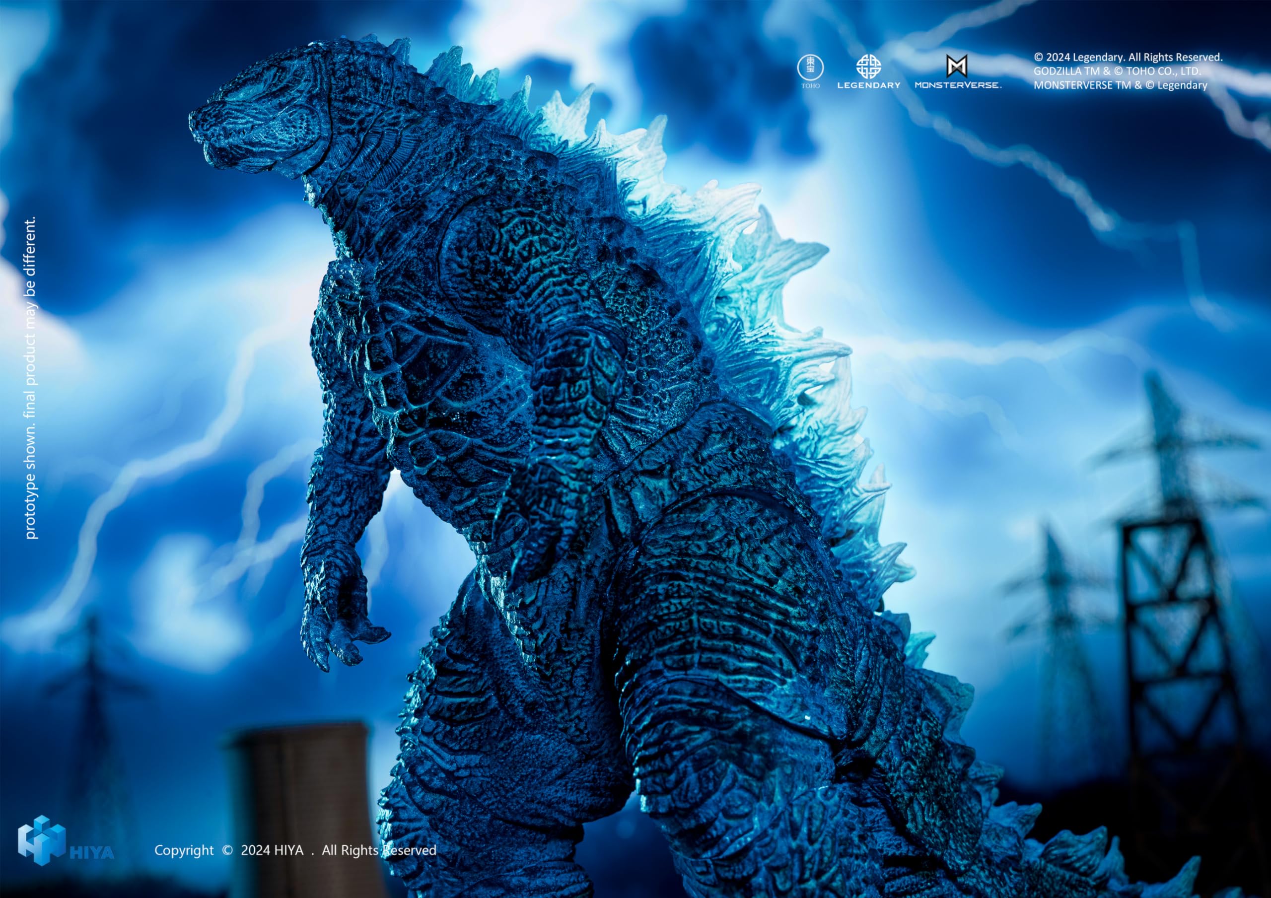 Hiya Toys Energized Godzilla UV-light display creates eye-catching visuals