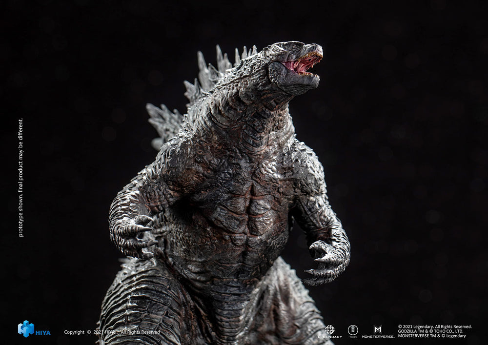 Hiya Toys Godzilla Stylist Series 7.7 inch scale stands proudly on shelves.