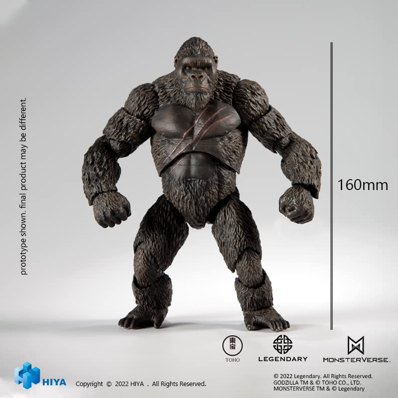 Hiya Toys Kong Exquisite Basic PX figure showcasing detailed hair and battle wounds.