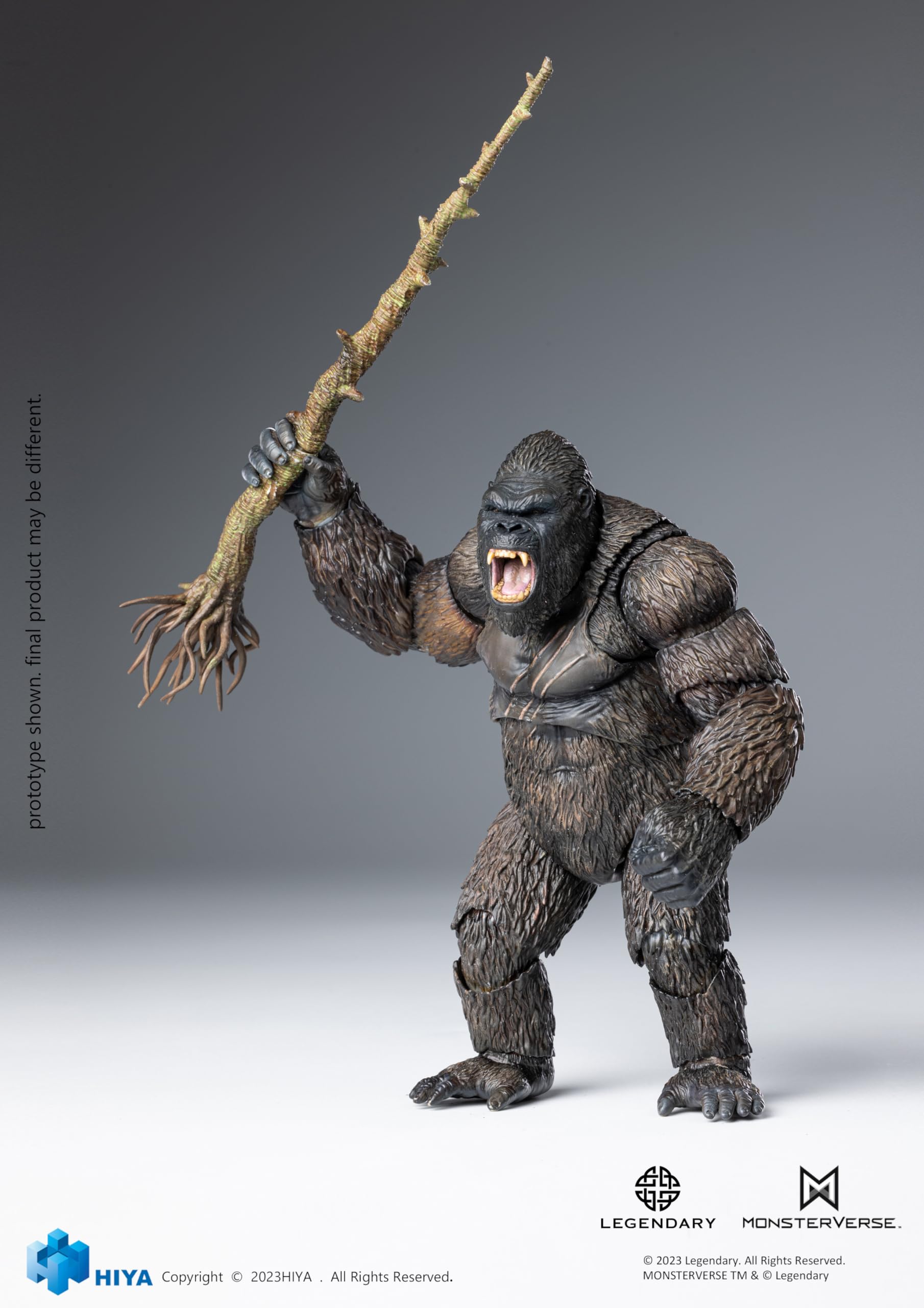 Hiya Toys Kong Exquisite Series 21-point articulation enables dynamic posing.