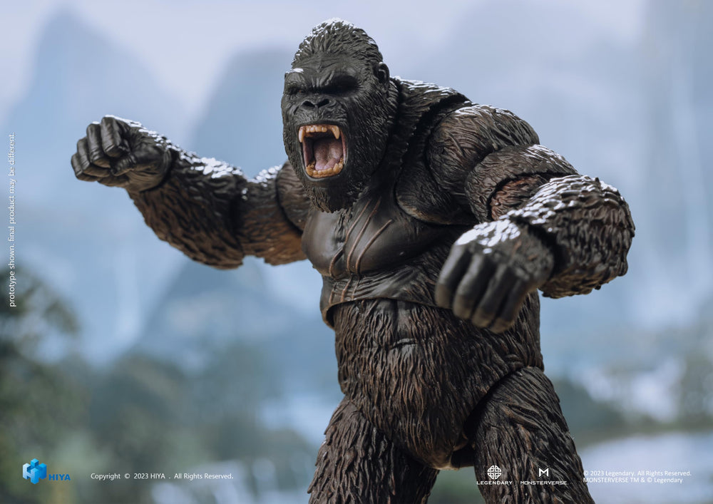 Hiya Toys Kong Exquisite Series roaring head for action-ready scenes.