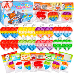 Hiyong valentines pop-toy cards bulk pack for classroom gifts