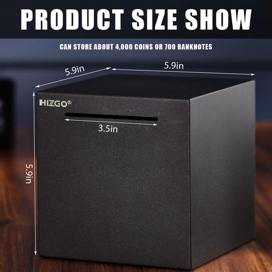 Hizgo piggy bank with glitter-sprayed finish for premium appeal.