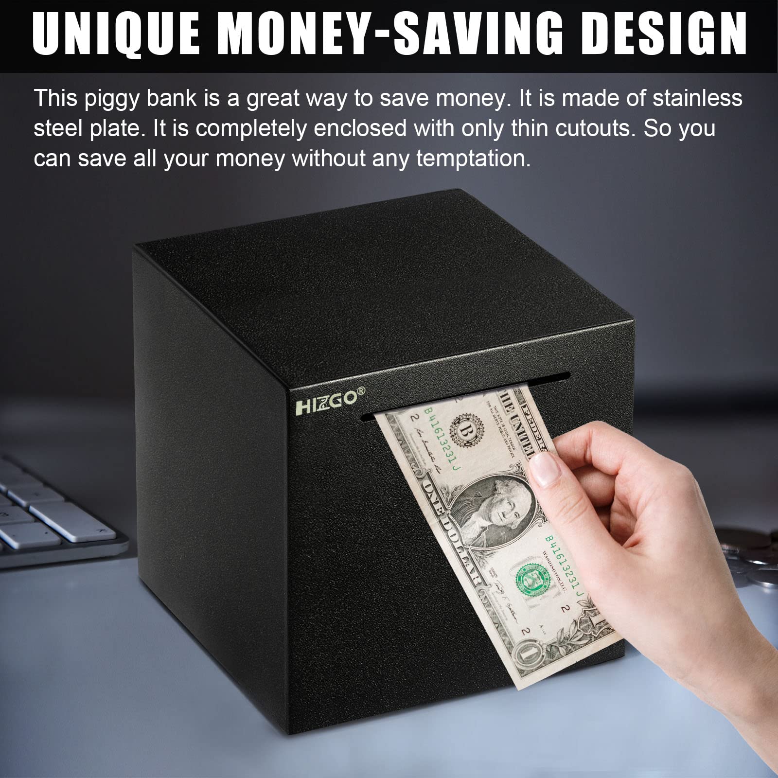 Hizgo piggy bank gift packaging making it an ideal ready-made present.