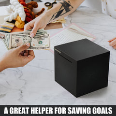 Hizgo piggy bank opened with hammer signaling a planned access to funds.
