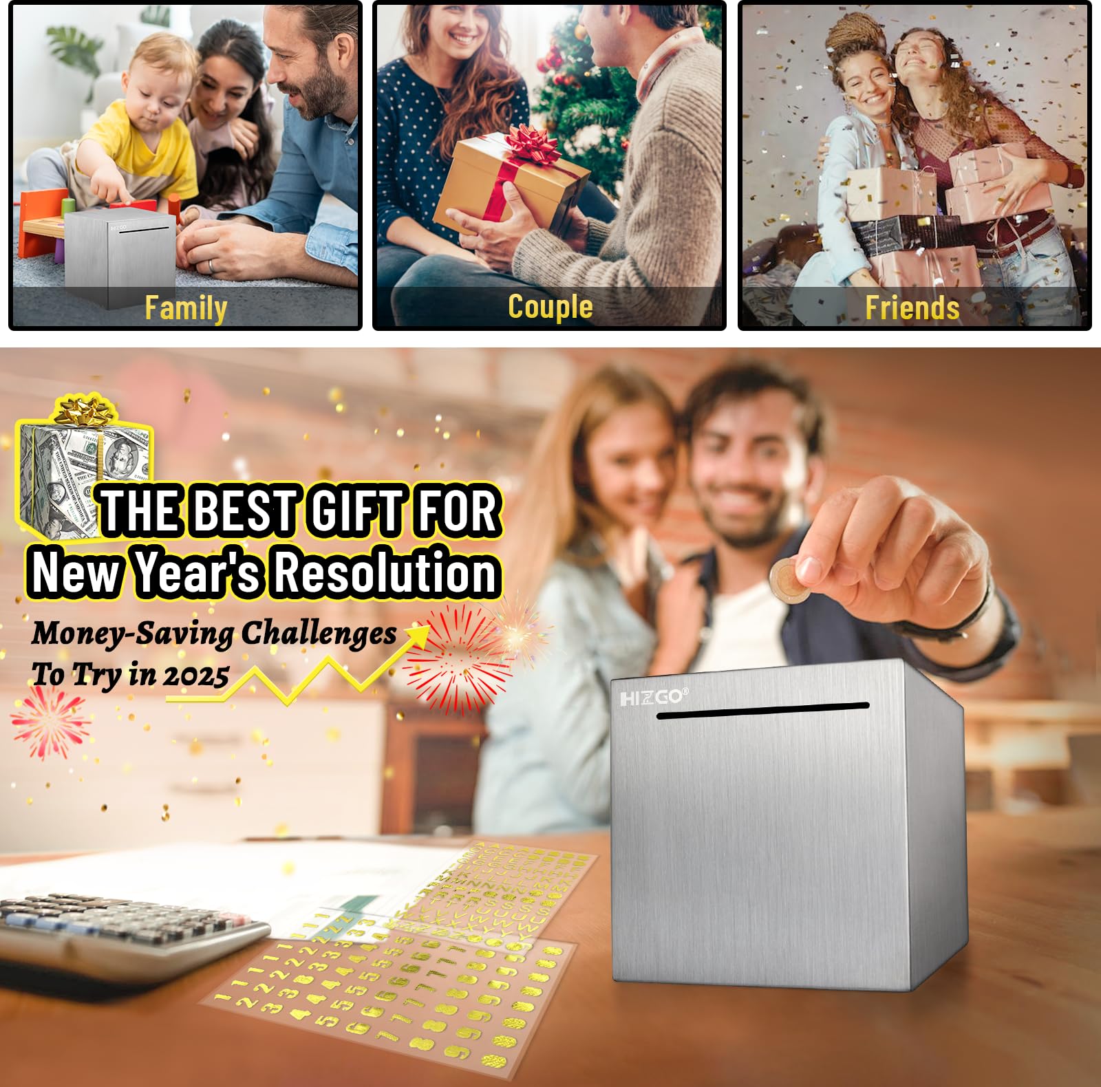 Hizgo packaging is ready for gifting to encourage saving habits