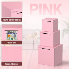 hizgo pink piggy bank top slot close-up emphasizes daily coin contributions