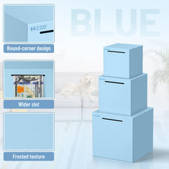 Hizgo Unopenable Piggy Bank with coin slot motivates daily saving discipline.