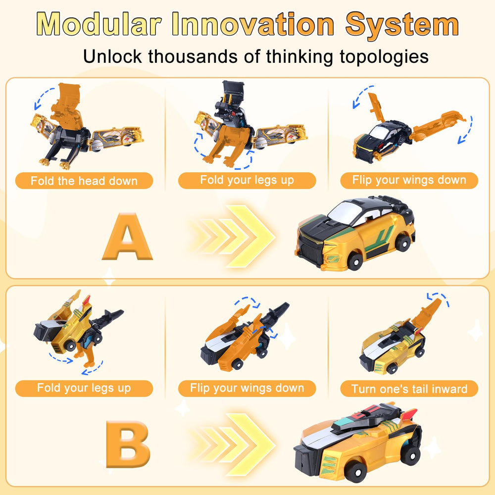 Hjhyqex two-in-one dinosaur car supports imaginative exploration and problem solving.