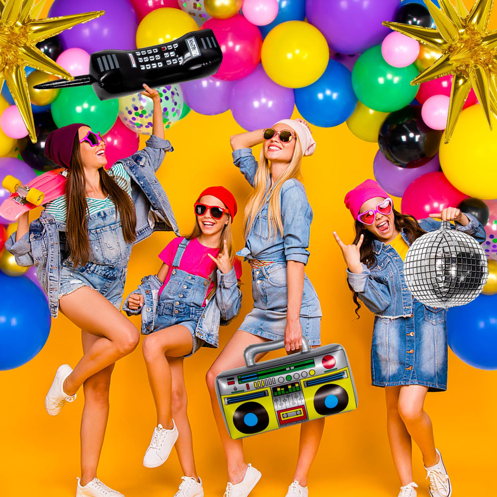 HJINGY disco ball balloon sparkles under lights for dancing vibes