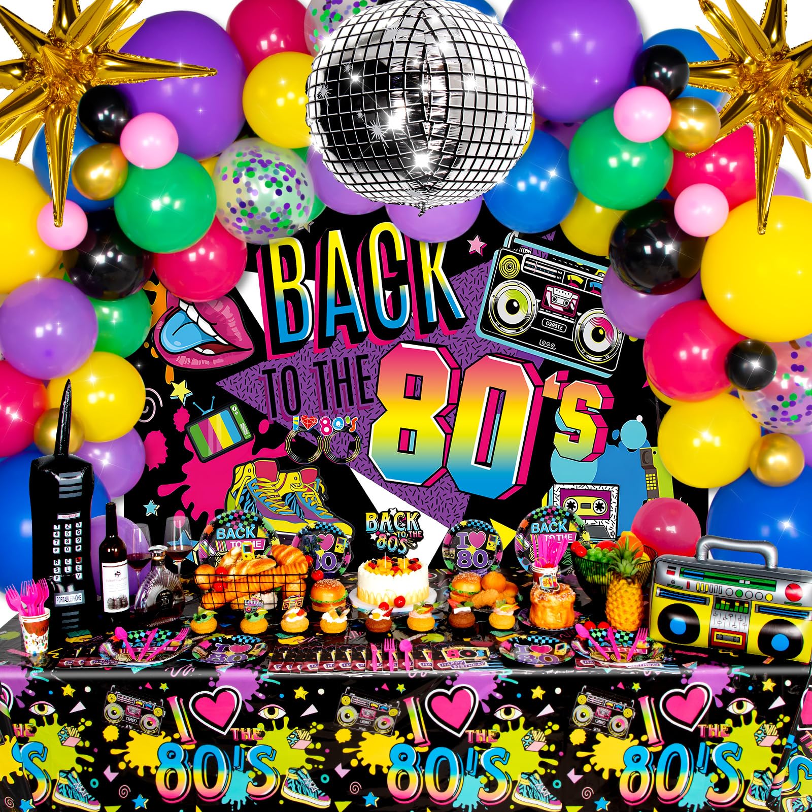 HJINGY inflatable radio boombox creates retro centerpiece for photos and fun