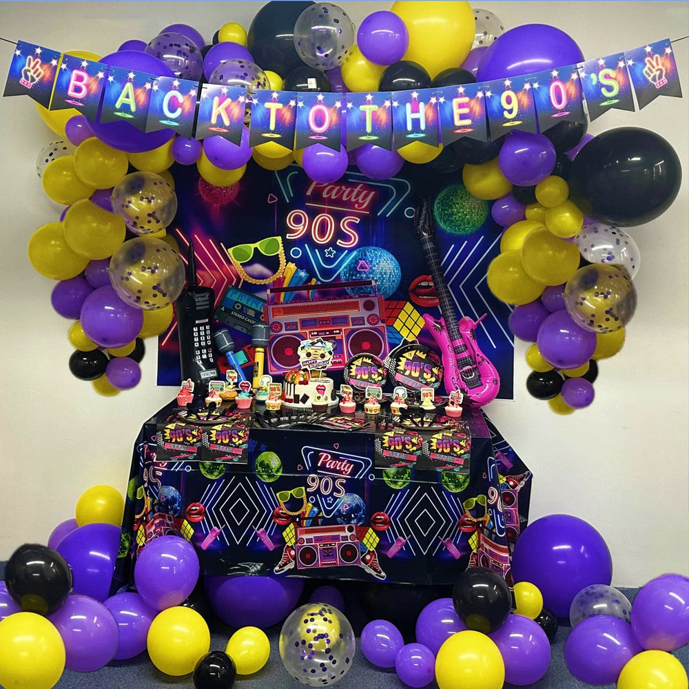 HJINGY 90s backdrop adds depth to photos and boosts party vibe.