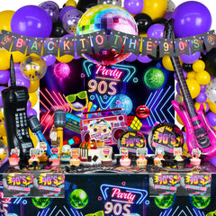 HJINGY 90s banner for retro photo moments and festive ambiance.