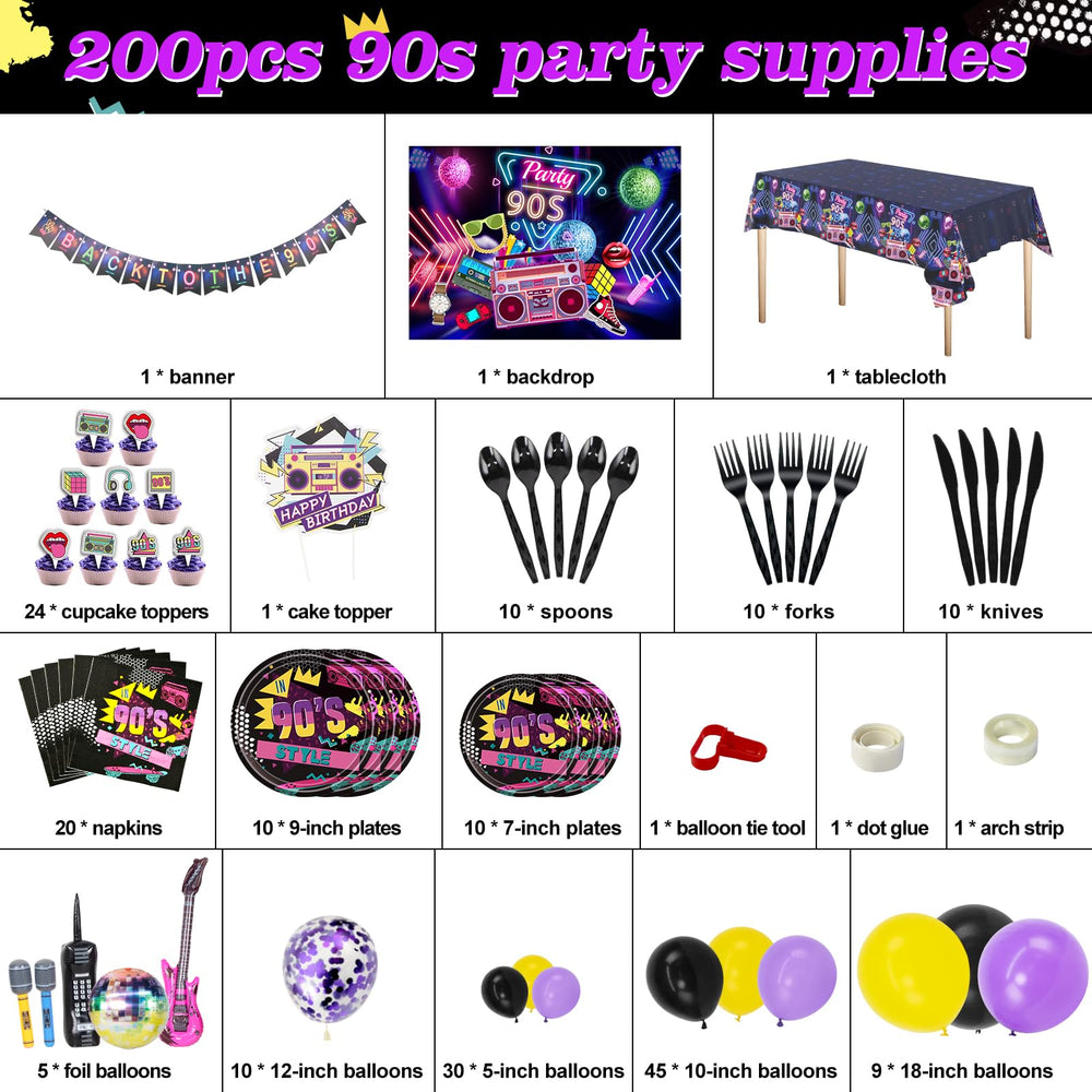 HJINGY 90s cake toppers spark memories and decorate desserts beautifully.