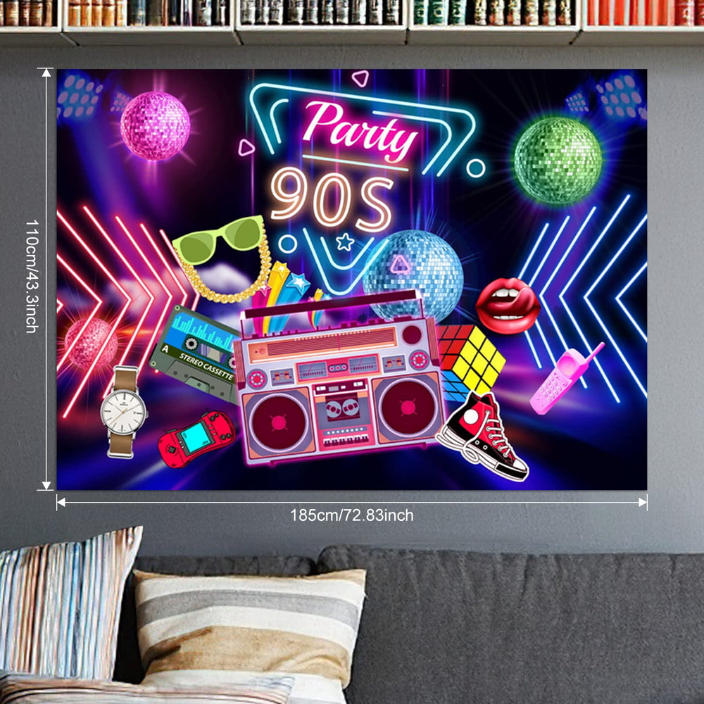 HJINGY 90s 9-inch plates support larger treats with style.