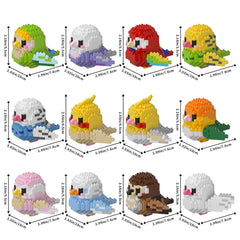 HJPLPXH Parrots color palette blocks – ideal for color recognition during play.