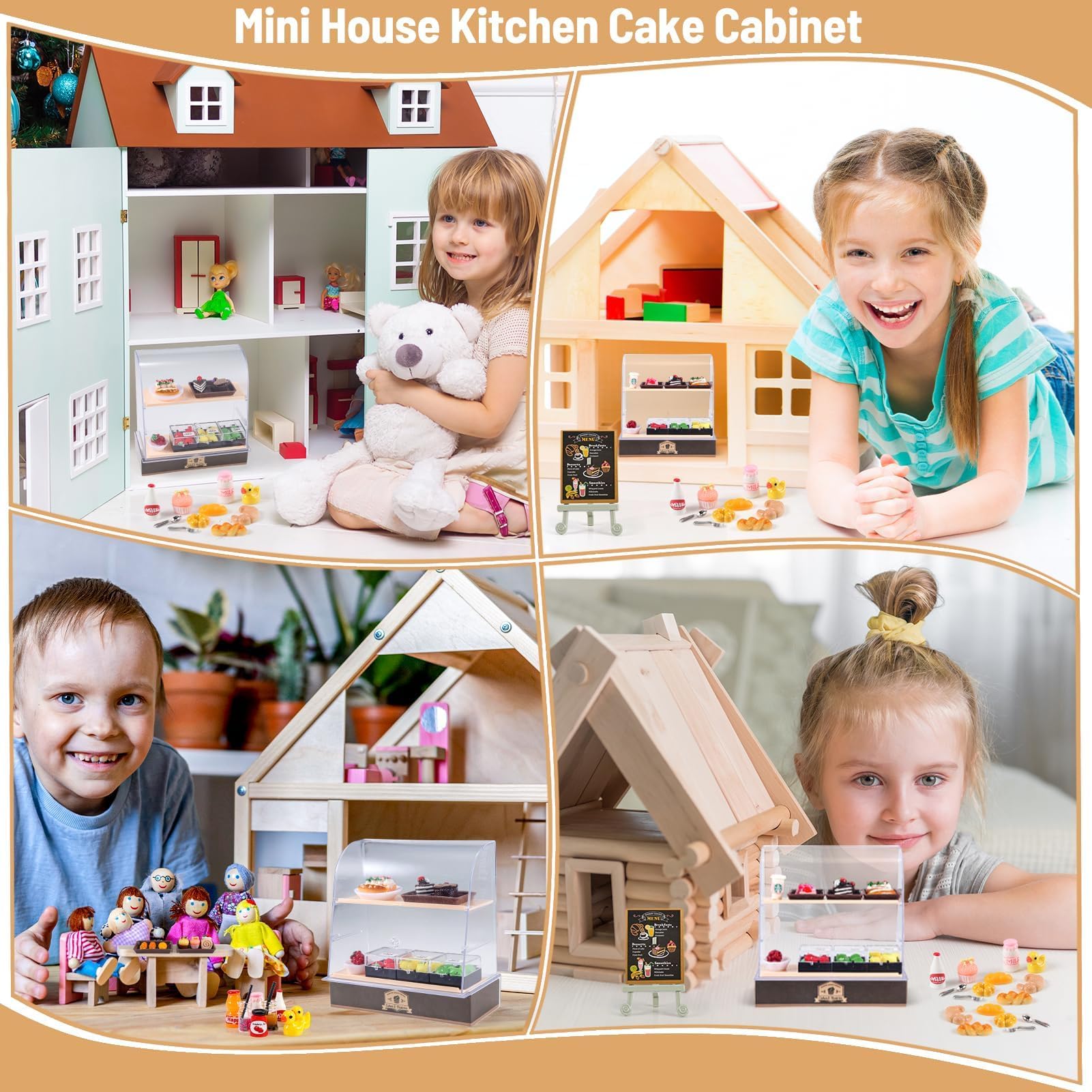 HKLMRO utensils set adds realistic forks and spoons for meal-time role play.