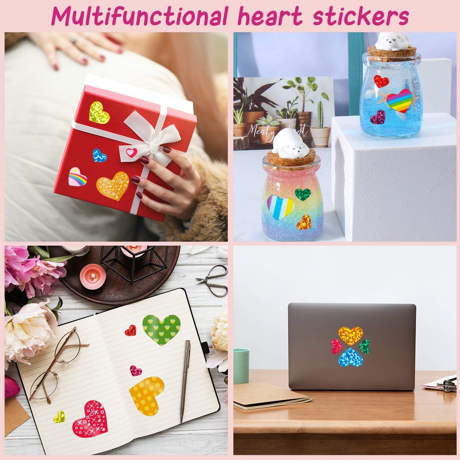 HLARTNET heart stickers add quick, colorful accents to calendars and planners.