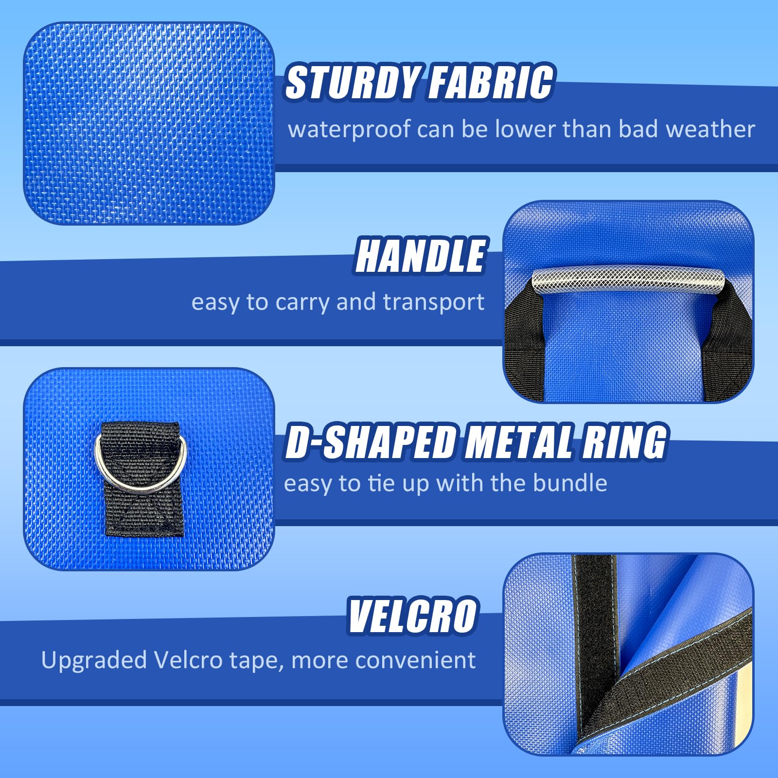 Hlimior anchor sandbags for bounce houses ensure a stable play area.